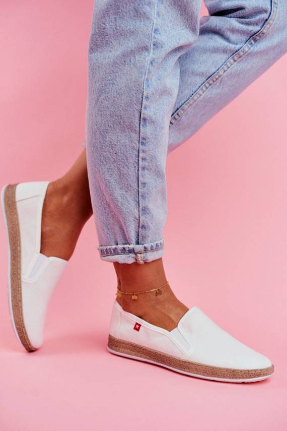 Espadrilles Big Star Slip-on Baltas krāsas FF276038