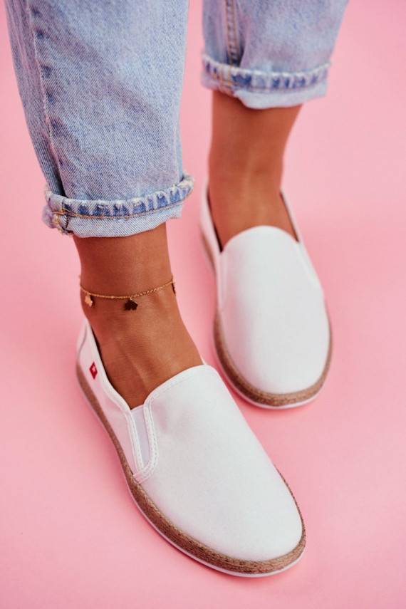 Espadrilles Big Star Slip-on Baltas krāsas FF276038