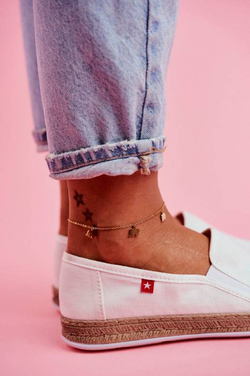 Espadrilles Big Star Slip-on Baltas krāsas FF276038