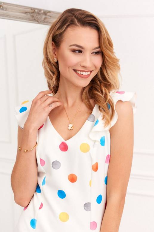 Eleganta kleita ar iesmiem  DD_0481_MULTICOLOR Eleganta kleita ar iesmiem  DD_0481_MULTICOLOR