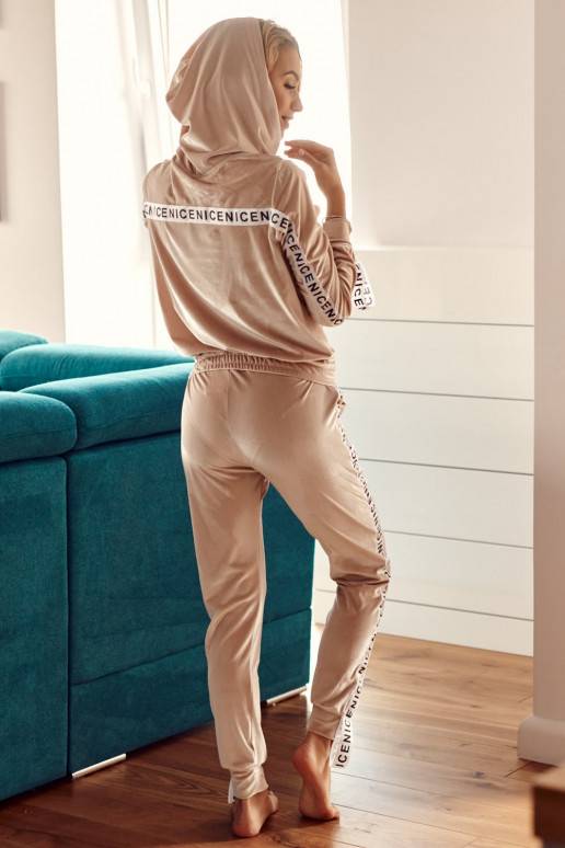 Sieviešu treniņtērps DD_32650_BEIGE Sieviešu treniņtērps DD_32650_BEIGE