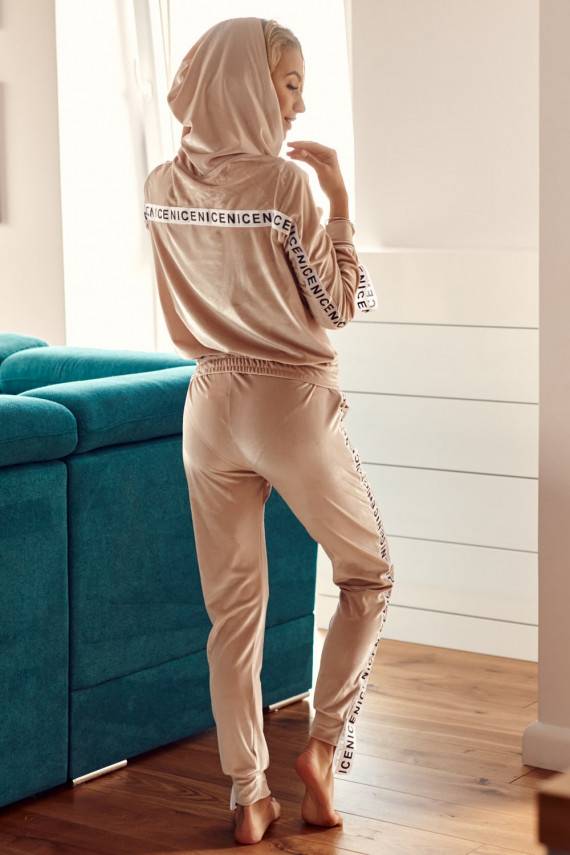 Sieviešu treniņtērps DD_32650_BEIGE