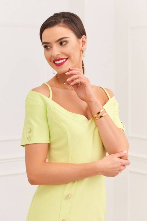 Eleganta kleita z dekoltem carmen  0484 Eleganta kleita z dekoltem carmen  0484