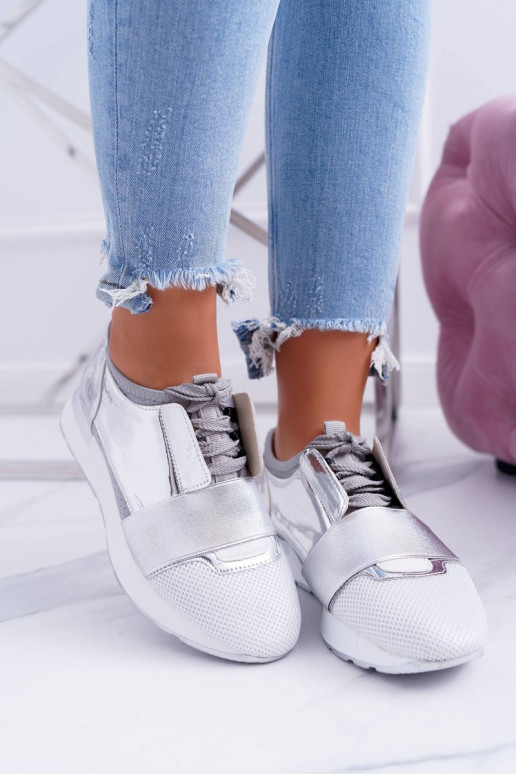 Lu Boo Sudraba krāsas Sportiska stila...