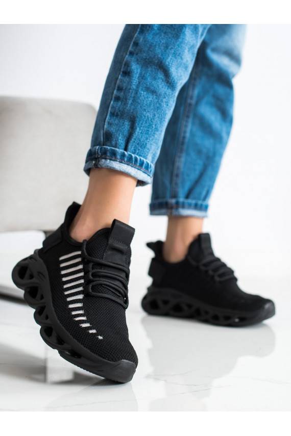melnas krāsas Sneakers modeļa apavi FASHION 