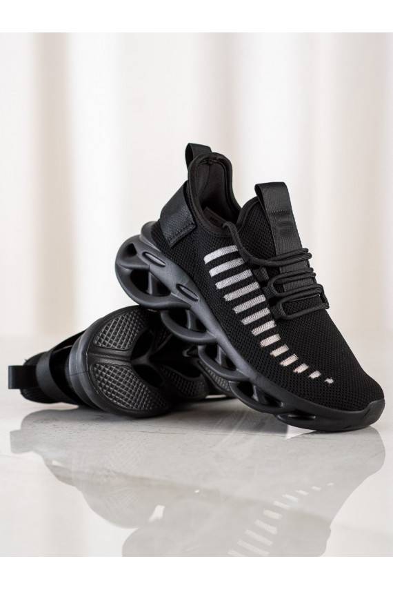 melnas krāsas Sneakers modeļa apavi FASHION 