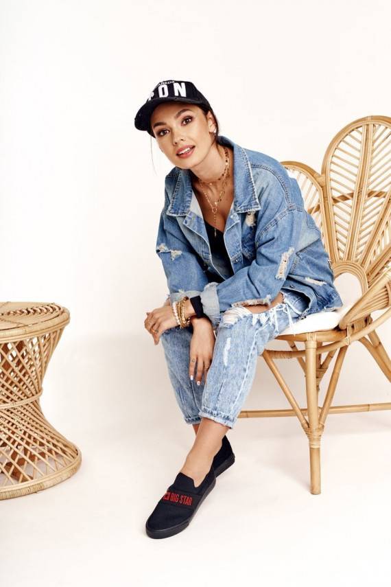   Sporta apavi Slip-on Big Star FF274221 melnas krāsas