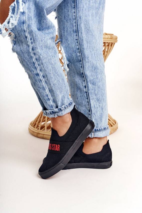   Sporta apavi Slip-on Big Star FF274221 melnas krāsas