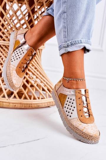 Dabīgas ādas apavi  Dzelteni 03339-44