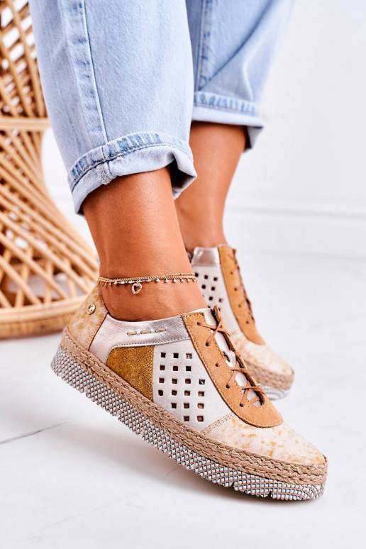 Dabīgas ādas apavi  Dzelteni 03339-44   Dabīgas ādas apavi  Dzelteni 03339-44