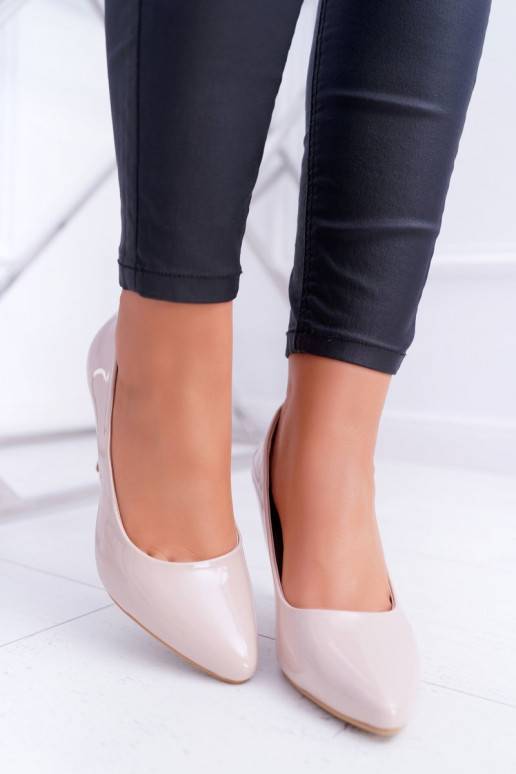 augstpapēžu kurpes damskie Sergio Leone Laque smilšu krāsas Greca augstpapēžu kurpes damskie Sergio Leone Laque smilšu krāsas Greca