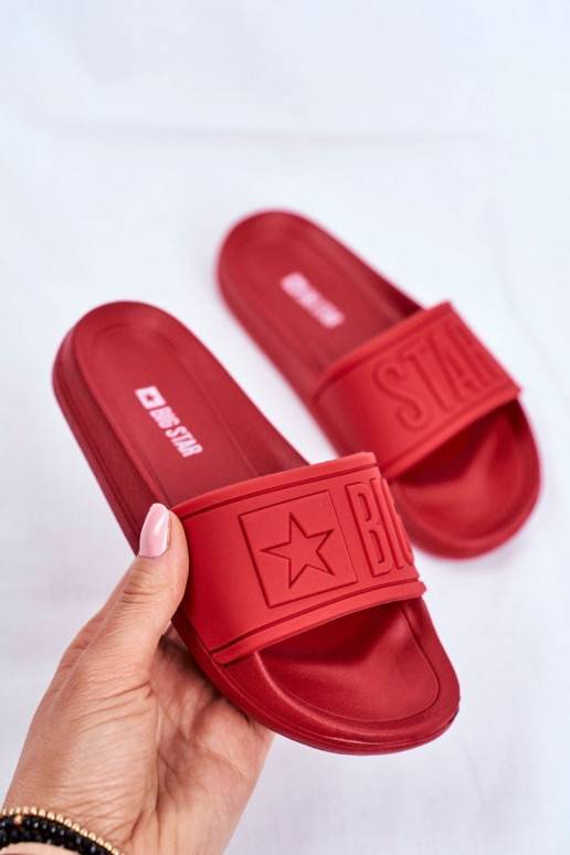 Čības Bērnu apavi Big Star sarkanas krāsas DD374156