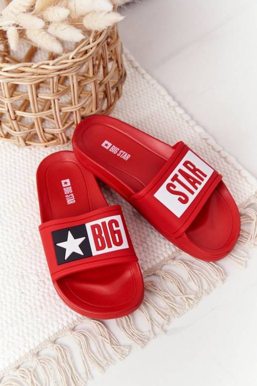 Čības Bērnu apavi Big Star DD374153 sarkanas krāsas 