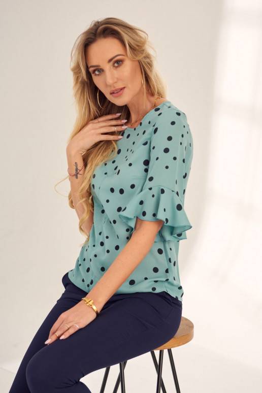 Blūze  olīvu krāsa Blūze  olīvu krāsa