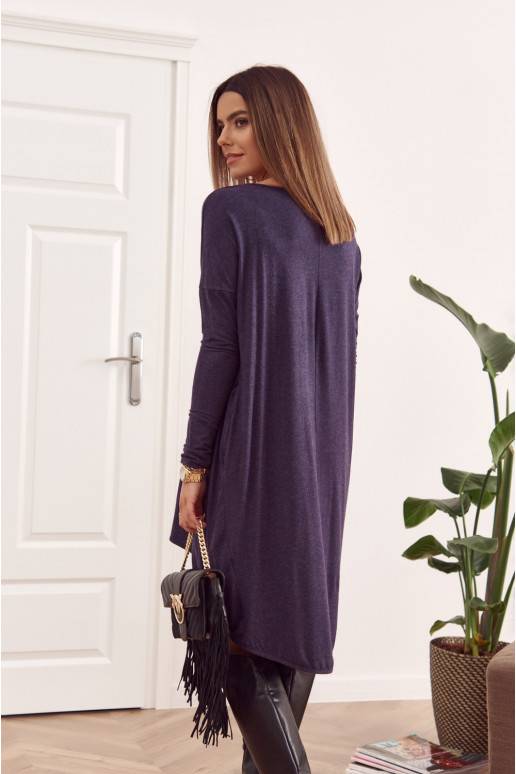 Asimetriska kleita oversize zils Asimetriska kleita oversize zils