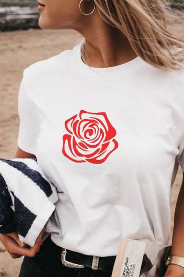 T-krekli Red Rose 2
