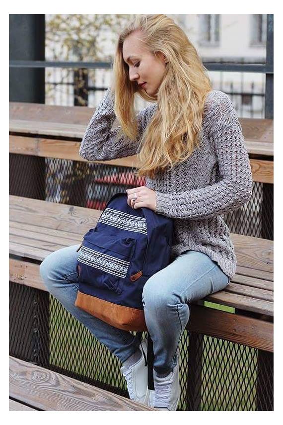 Oriģināla moderna Mi Pac mugursoma "Nordic Navy"