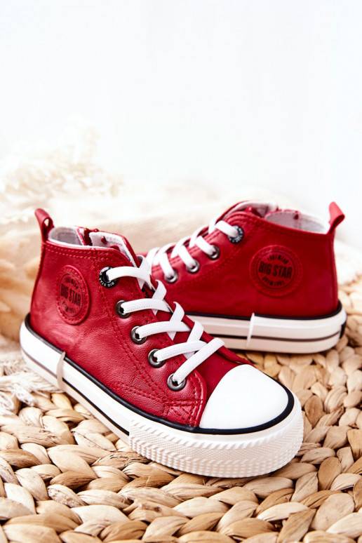 Bērnu apavi tõmblukuga BIG STAR II374005 sarkanas krāsas