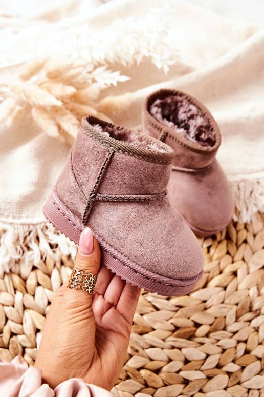 Bērnu ziemas apavi ziloņkaula krāsas Gooby