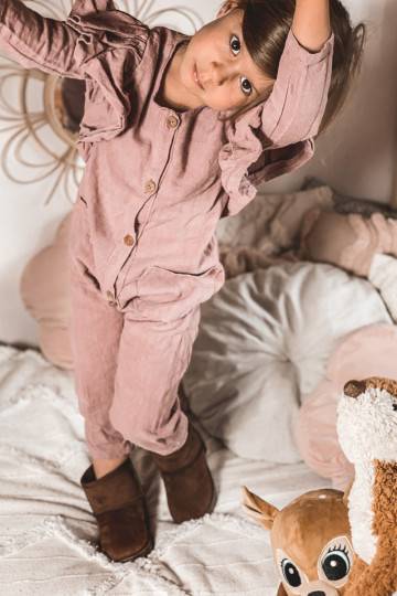 Bērnu ziemas apavi brūnas krāsas Gooby 2