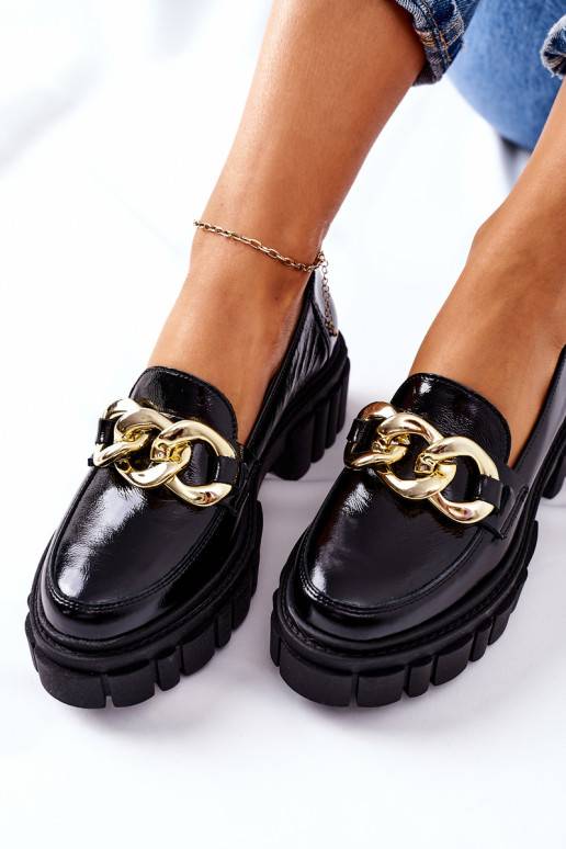   apavi  Dabīgas ādas melnas krāsas Laura Messi 2339