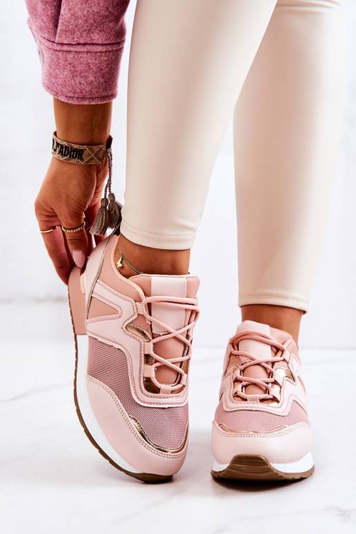 Sportiska stila apavi ar platformu Rozā krāsas Ginevra