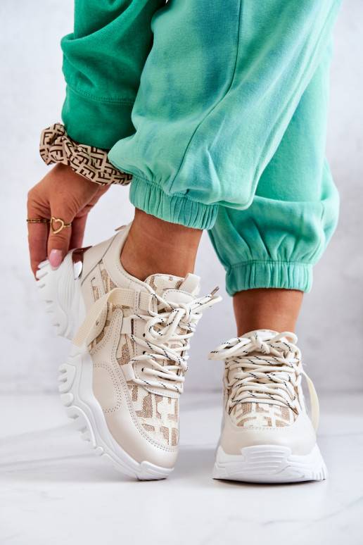 Sneakers modeļa apavi  smilšu krāsas Your Style
