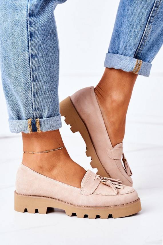 zamšādas Mokasīni Lewski Shoes 3053 Cappuccino