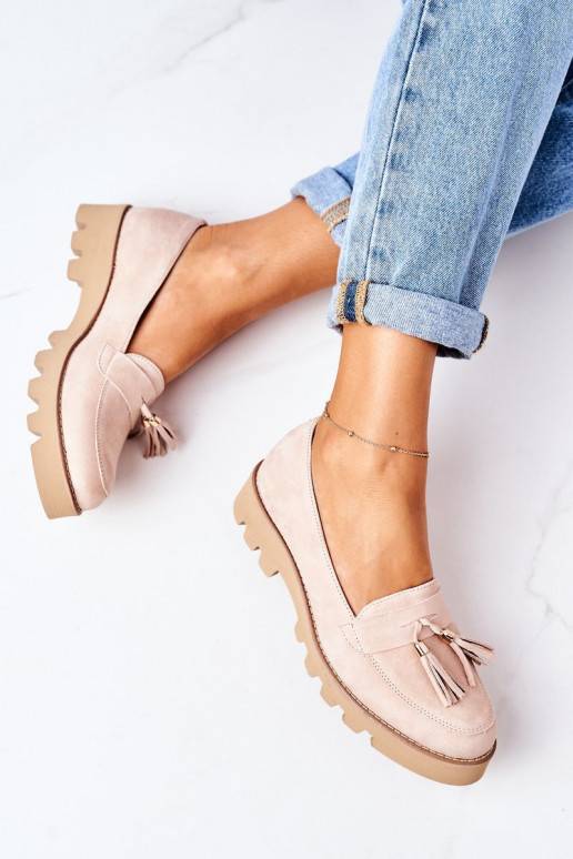 zamšādas Mokasīni Lewski Shoes 3053 Cappuccino zamšādas Mokasīni Lewski Shoes 3053 Cappuccino