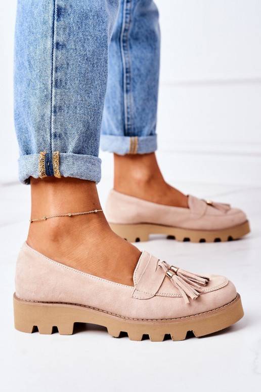 zamšādas Mokasīni Lewski Shoes 3053 Cappuccino zamšādas Mokasīni Lewski Shoes 3053 Cappuccino