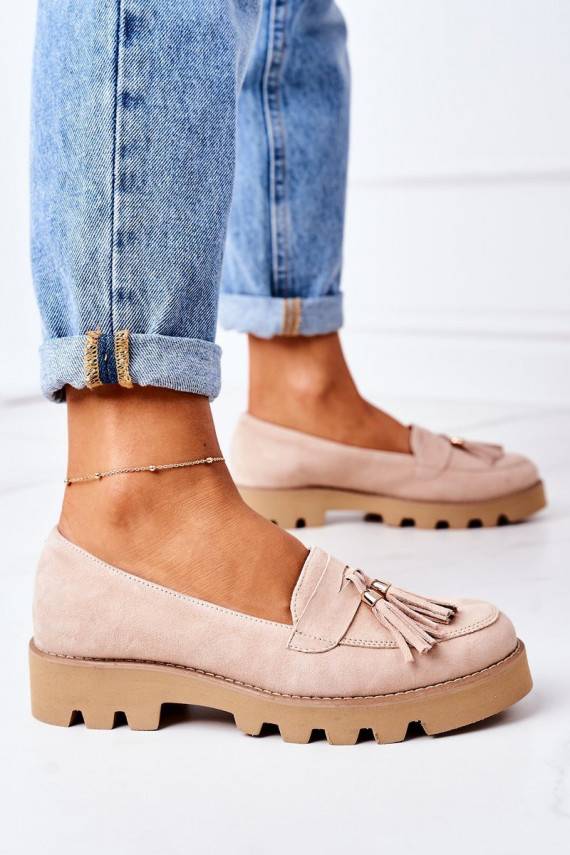 zamšādas Mokasīni Lewski Shoes 3053 Cappuccino