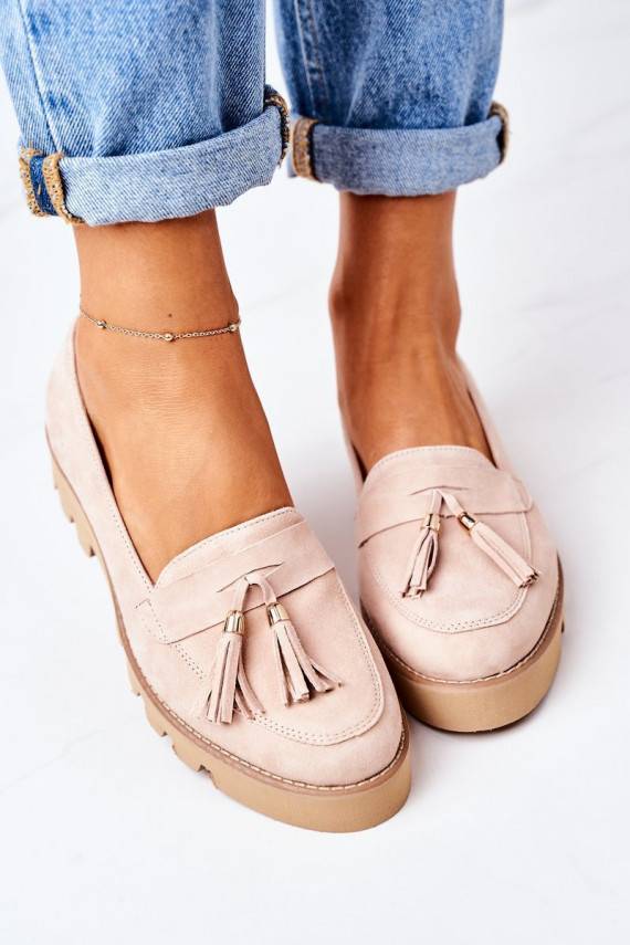 zamšādas Mokasīni Lewski Shoes 3053 Cappuccino