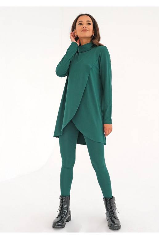Green rayon overblouse