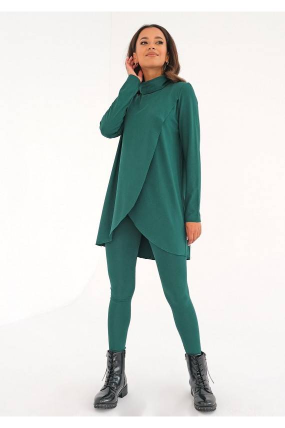 Green rayon overblouse