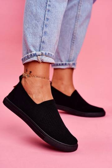 Sporta apavi Slip-on melnas krāsas Big Star FF274A609
