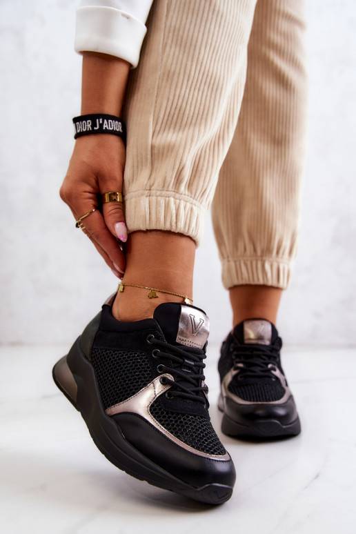 Stilīgasrni sporta apavi   Sneakers modeļa apavi melnas krāsas Danielle