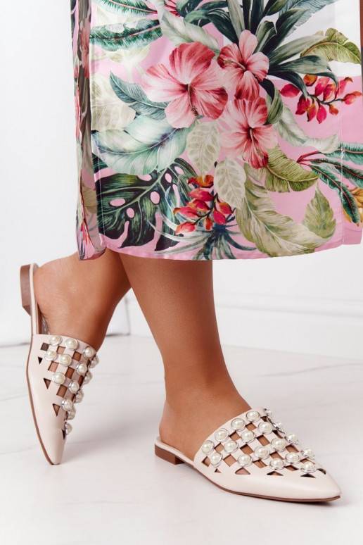 Čības ar stulmu I Perłami smilšu krāsas Ripple Čības ar stulmu I Perłami smilšu krāsas Ripple