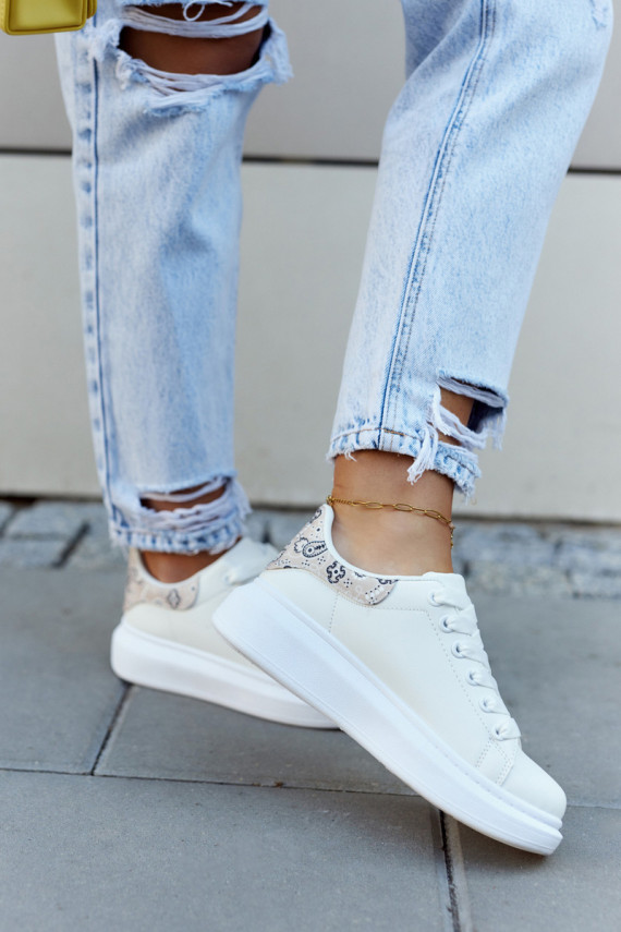 Klasiska modeļa   Sportiska stila apavi Baltas-smilšu krāsas Meleris