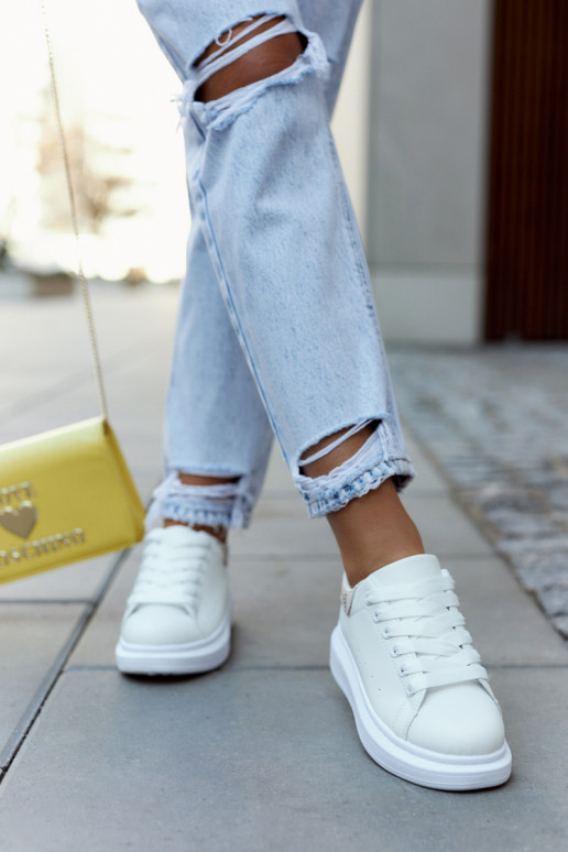 Klasiska modeļa   Sportiska stila apavi Baltas-smilšu krāsas Meleris Klasiska modeļa   Sportiska stila apavi Baltas-smilšu krāsas Meleris