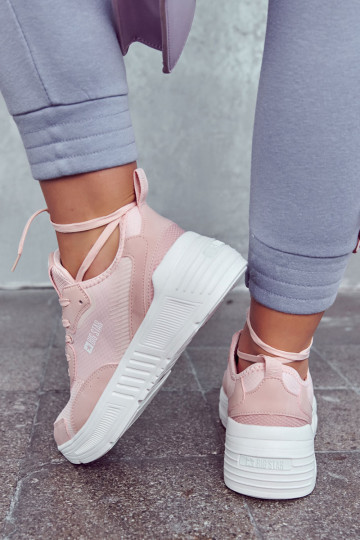 Sneakers modeļa apavi sporta apavi Big Star JJ274595 Rozā krāsas 2