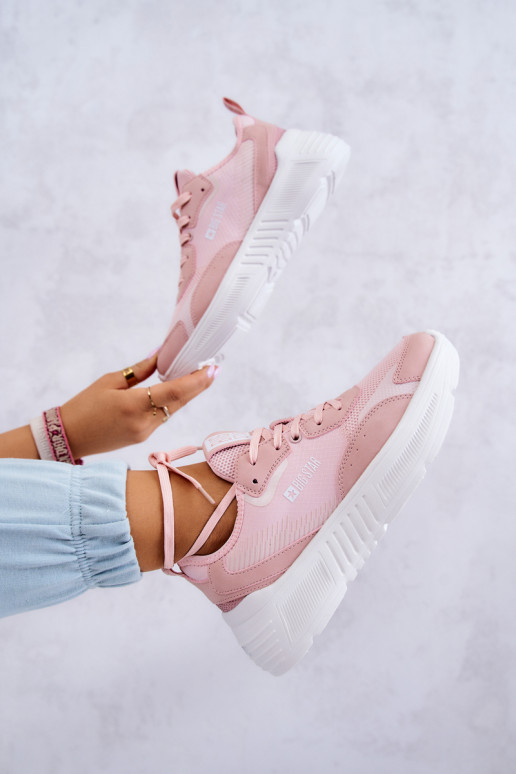  Sneakers modeļa apavi sporta apavi Big Star JJ274595 Rozā krāsas