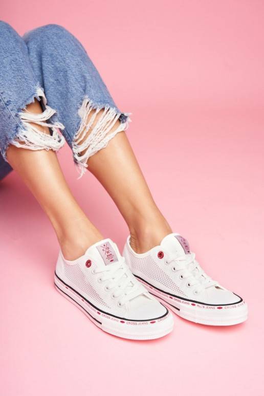 Sieviešu puszābaki Cross Jeans baltas krāsas