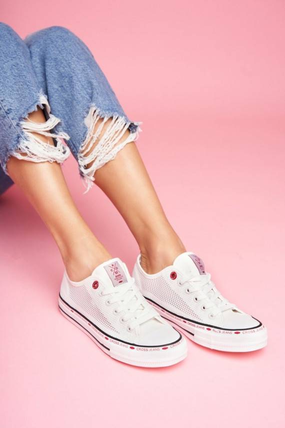 Sieviešu puszābaki Cross Jeans baltas krāsas