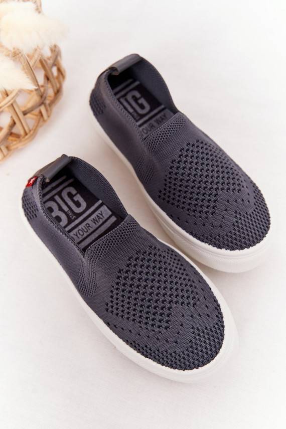 Bērnu apavi  Sporta apavi Slip-On Big Star HH374104 Pelēkas krāsas