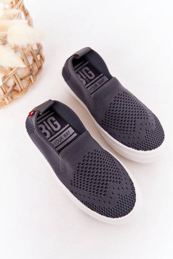 Bērnu apavi  Sporta apavi Slip-On Big Star HH374104 Pelēkas krāsas