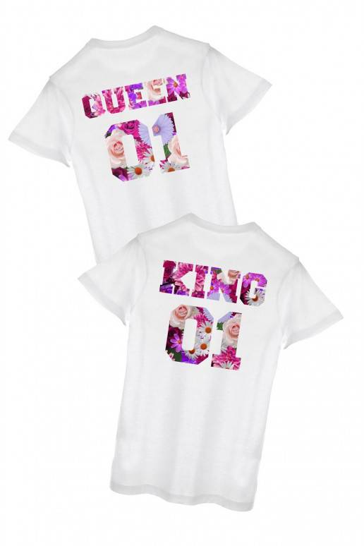 T-kreklu komplekts  King 01 &amp; Queen 01 flo