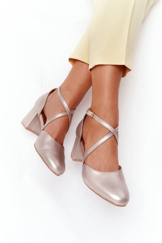 Augstpapēžu kurpes Zelta krāsas 04070-25 Augstpapēžu kurpes Zelta krāsas 04070-25