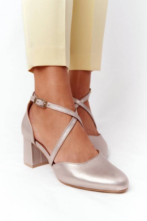 Augstpapēžu kurpes Zelta krāsas 04070-25 Augstpapēžu kurpes Zelta krāsas 04070-25