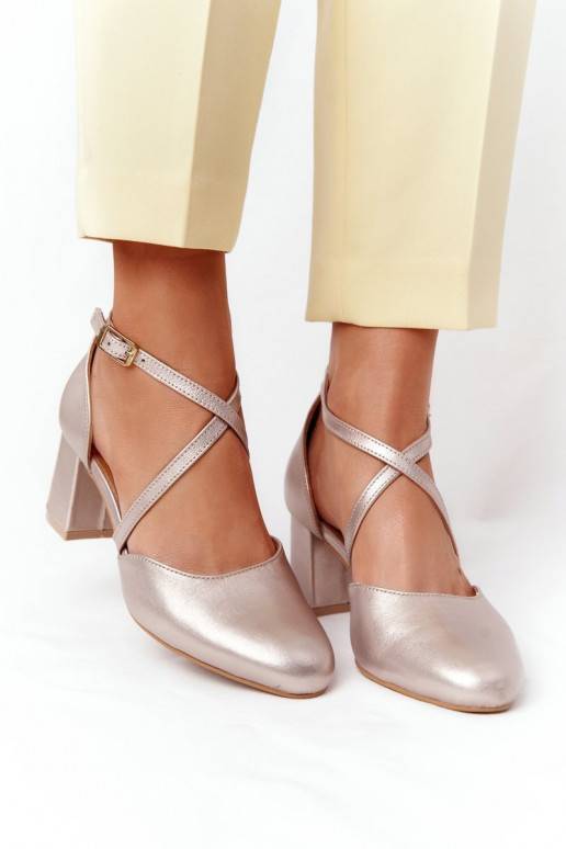 Augstpapēžu kurpes Zelta krāsas 04070-25 Augstpapēžu kurpes Zelta krāsas 04070-25