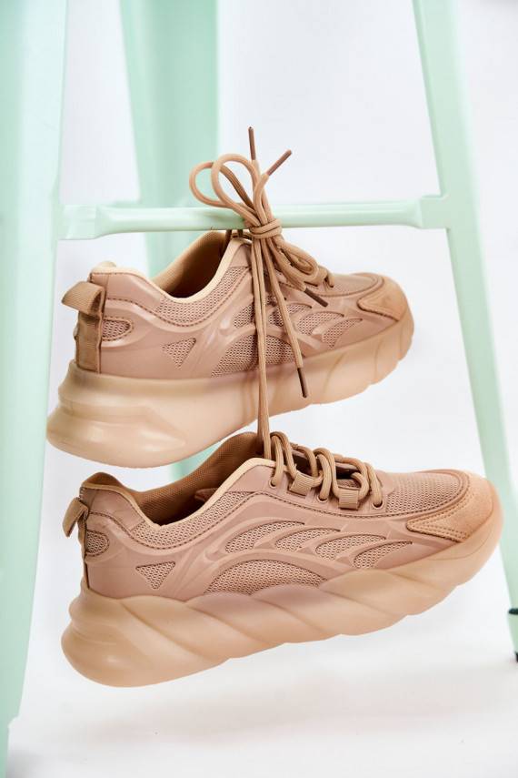 Stilīgasrnas   sporta apavi Sneakers modeļa apavi smilšu krāsas Sollero